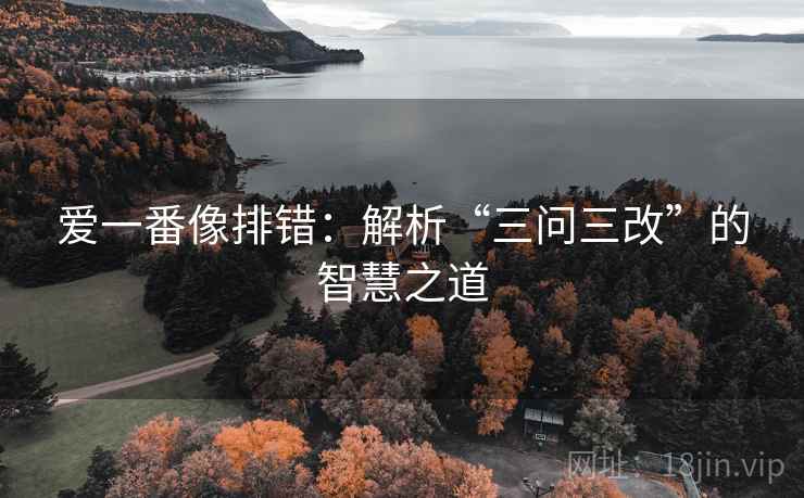 爱一番像排错:解析“三问三改”的智慧之道 爱一番像排错:解析“三问三改”的智慧之道