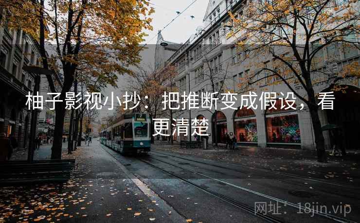 柚子影视小抄:把推断变成假设,看更清楚 柚子影视小抄:把推断变成假设,看更清楚